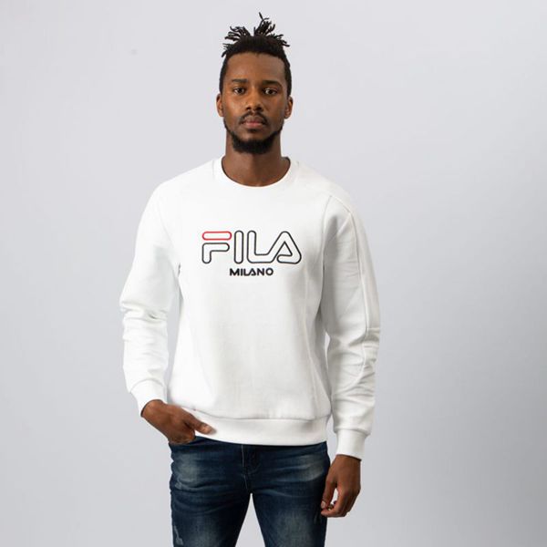 Moletons Fila Homem Branco - Fila Milano Neoprene En Portugal,QMOZ-15473